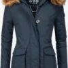 Navahoo Wintermantels Wintermantel Schneeengel Dames Marine