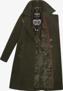 Navahoo Wintermantels Wintermantel Wooly Dames Donkergroen -Navahoo a5a73e60b4bfcde3be56105d2e84ccfa