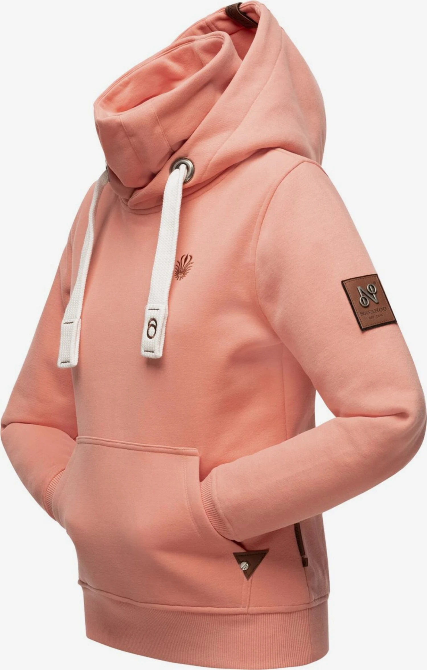Navahoo Hoodies Sweatshirt Raniaa Dames Abrikoos 2 Navahoo Hoodies Sweatshirt Raniaa Dames Abrikoos - Afbeelding 2