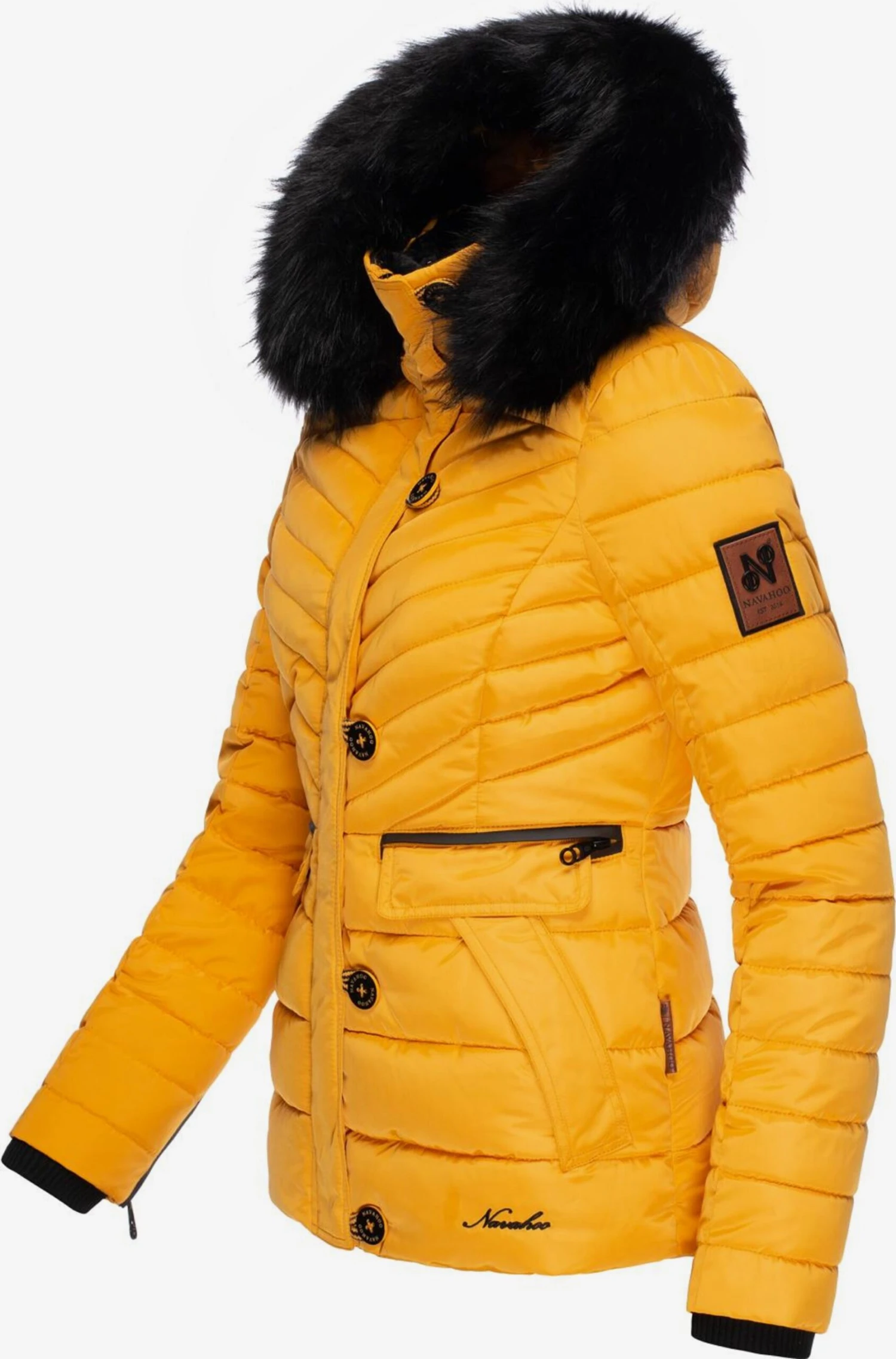 Navahoo Winterjassen Winterjas Wisteriaa Dames Donkergeel 2 Navahoo Winterjassen Winterjas Wisteriaa Dames Donkergeel - Afbeelding 2