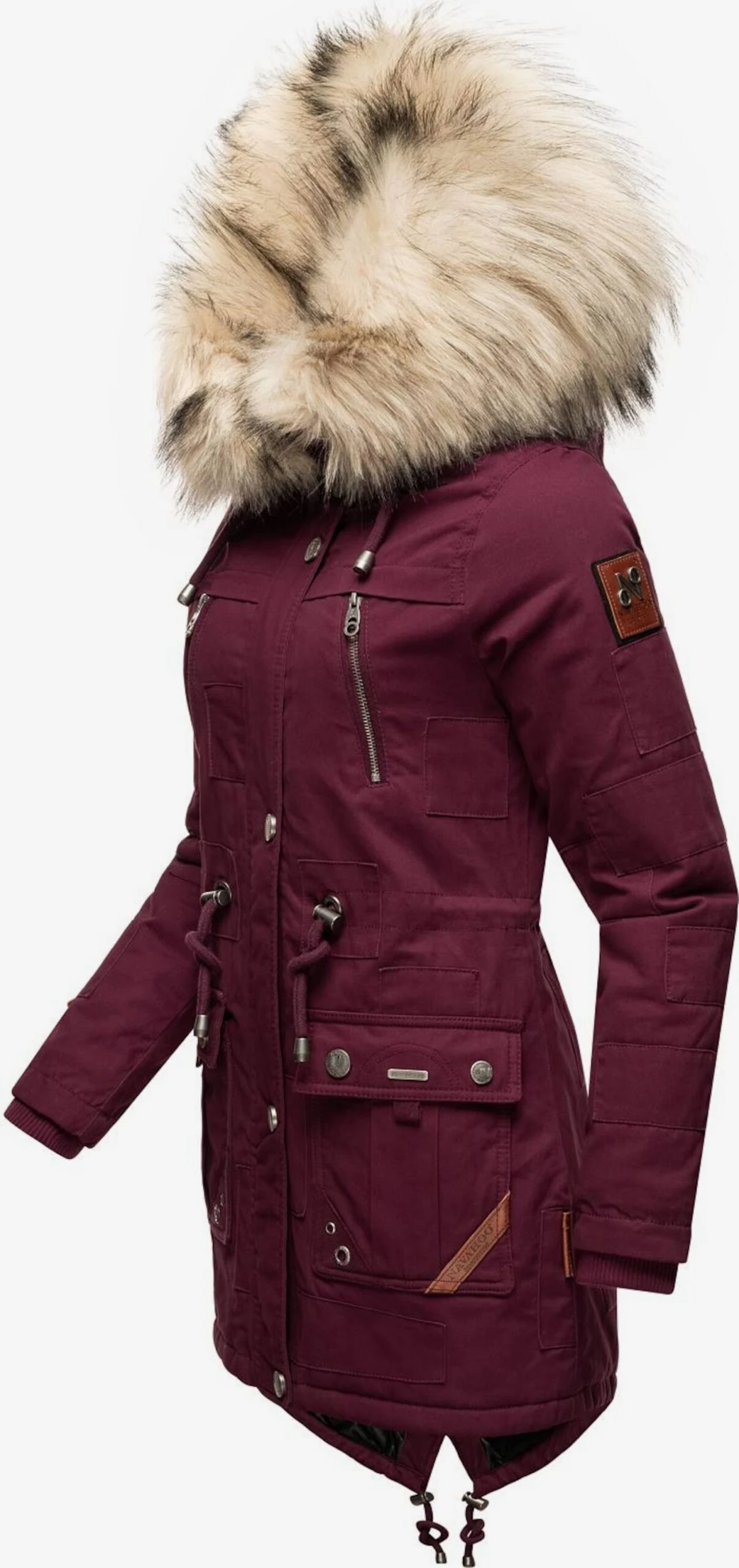 Navahoo Parkas Winterparka Honigfee Dames Bordeaux 2 Navahoo Parkas Winterparka Honigfee Dames Bordeaux - Afbeelding 2