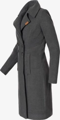 Navahoo Wintermantels Wintermantel Wooly Dames Antraciet -Navahoo ae785def3d3c161d5b28617b6b0d1242