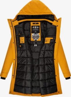 Navahoo Wintermantels Wintermantel Dames Mosterd -Navahoo aec46730dcae76003a55afb39b62e714