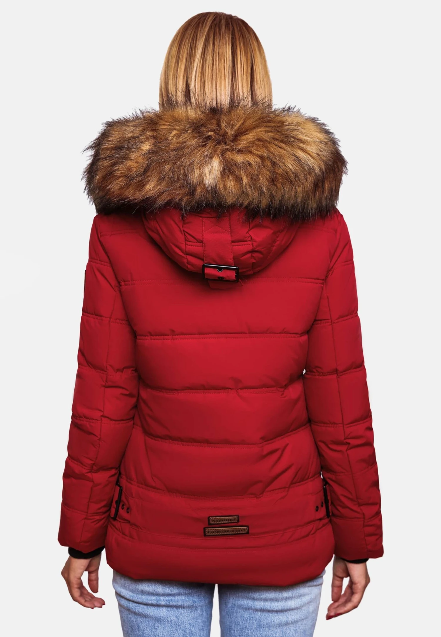 Navahoo Winterjassen Winterjas Zoja Dames Rood 8 Navahoo Winterjassen Winterjas Zoja Dames Rood - Afbeelding 8