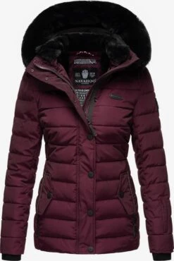 Navahoo Winterjassen Winterjas Milianaa Dames Aubergine -Navahoo b2563943a888986d6d7be85b2fa2b616