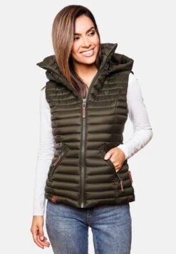 Navahoo Bodywarmers Bodywarmer Shadaa Dames Kaki -Navahoo b29f2017fa25f36425b42137fd2d369f