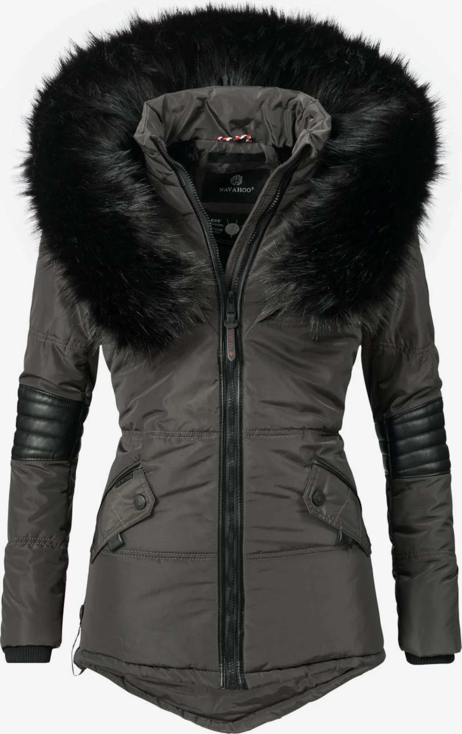 Navahoo Winterjassen Winterjas Nirvana Dames Donkergrijs 1 Navahoo Winterjassen Winterjas Nirvana Dames Donkergrijs