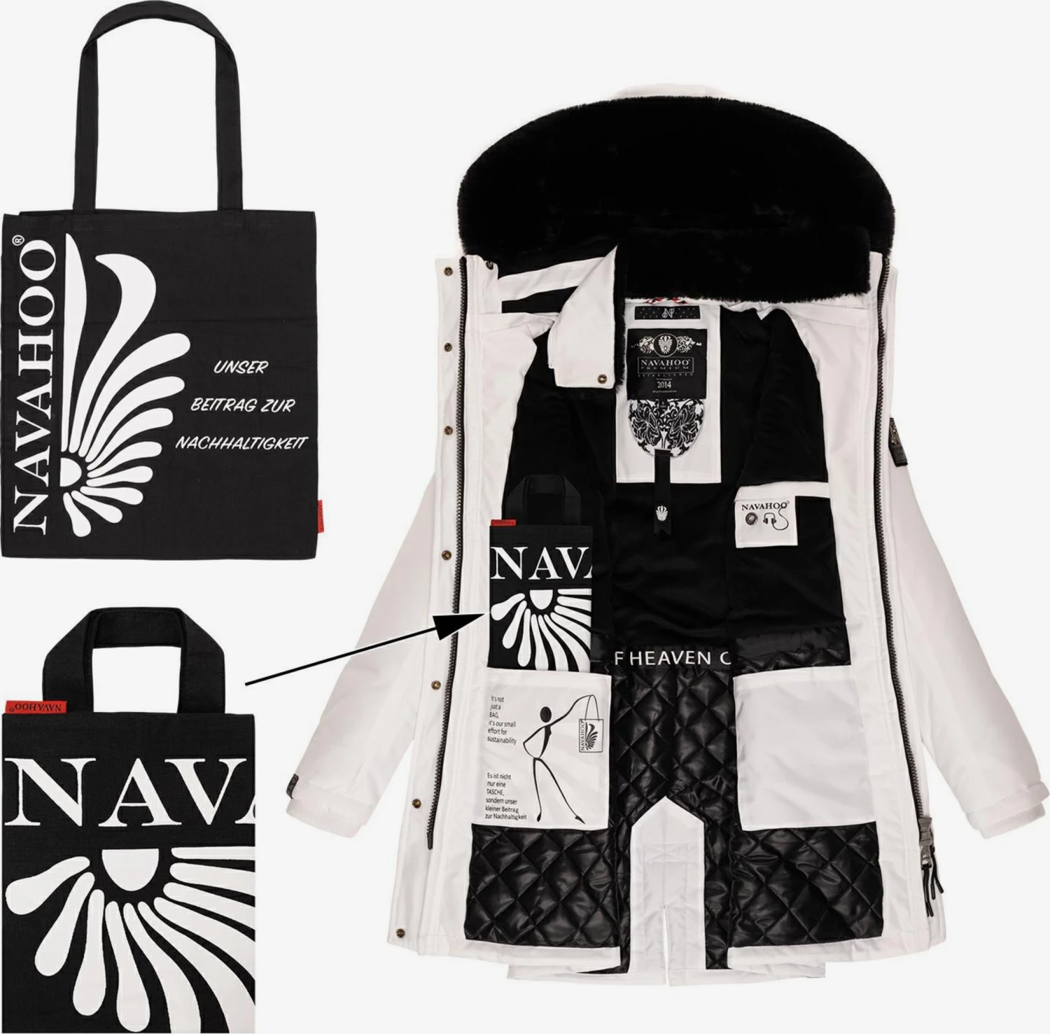 Navahoo Outdoor Jassen Functionele Jas Tiniis Dames Wit 6 Navahoo Outdoor Jassen Functionele Jas Tiniis Dames Wit - Afbeelding 6