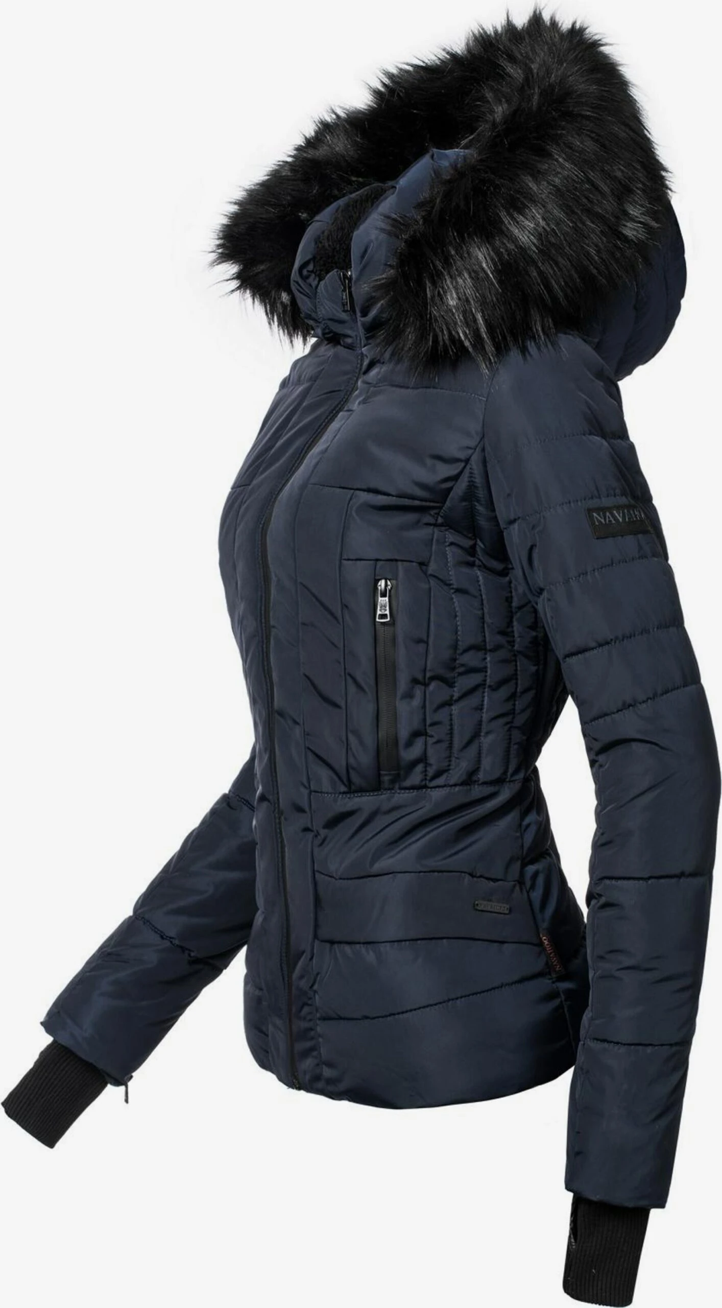 Navahoo Winterjassen Winterjas Adele Dames Donkerblauw 2 Navahoo Winterjassen Winterjas Adele Dames Donkerblauw - Afbeelding 2