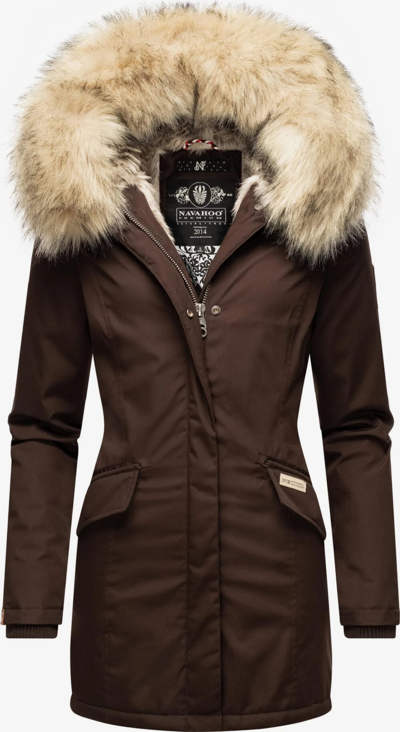 Navahoo Parkas Winterparka Cristal Dames Bruin 1 Navahoo Parkas Winterparka Cristal Dames Bruin
