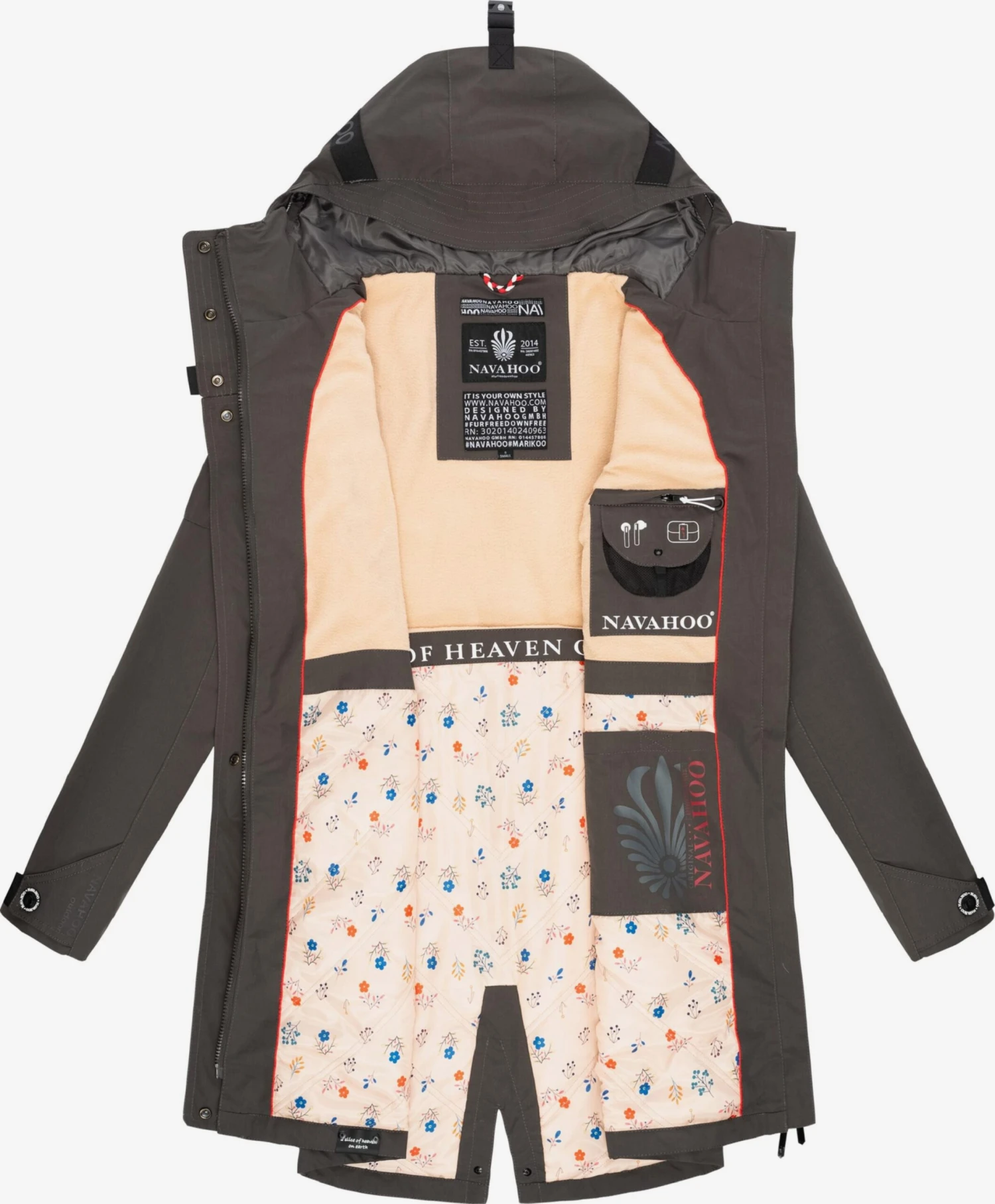 Navahoo Outdoor Jassen Functionele Jas Pfefferschote Dames Antraciet 5 Navahoo Outdoor Jassen Functionele Jas Pfefferschote Dames Antraciet - Afbeelding 5