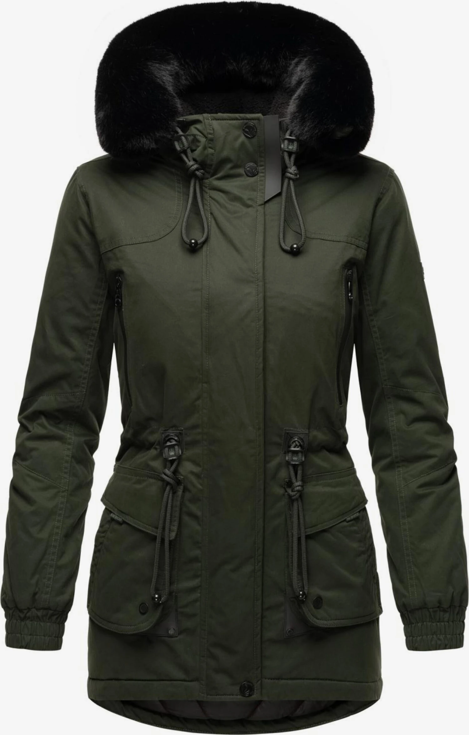 Navahoo Parkas Winterparka Dames Olijfgroen 4 Navahoo Parkas Winterparka Dames Olijfgroen - Afbeelding 4