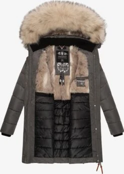 Navahoo Wintermantels Wintermantel Paula Dames Bruin -Navahoo c802a2e299ce114e003f9eabf6245622