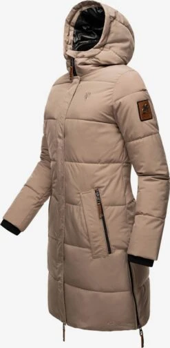 Navahoo Wintermantels Wintermantel Halina Dames Taupe -Navahoo c8a08ed56ca8bd881570869dd4dda1ef