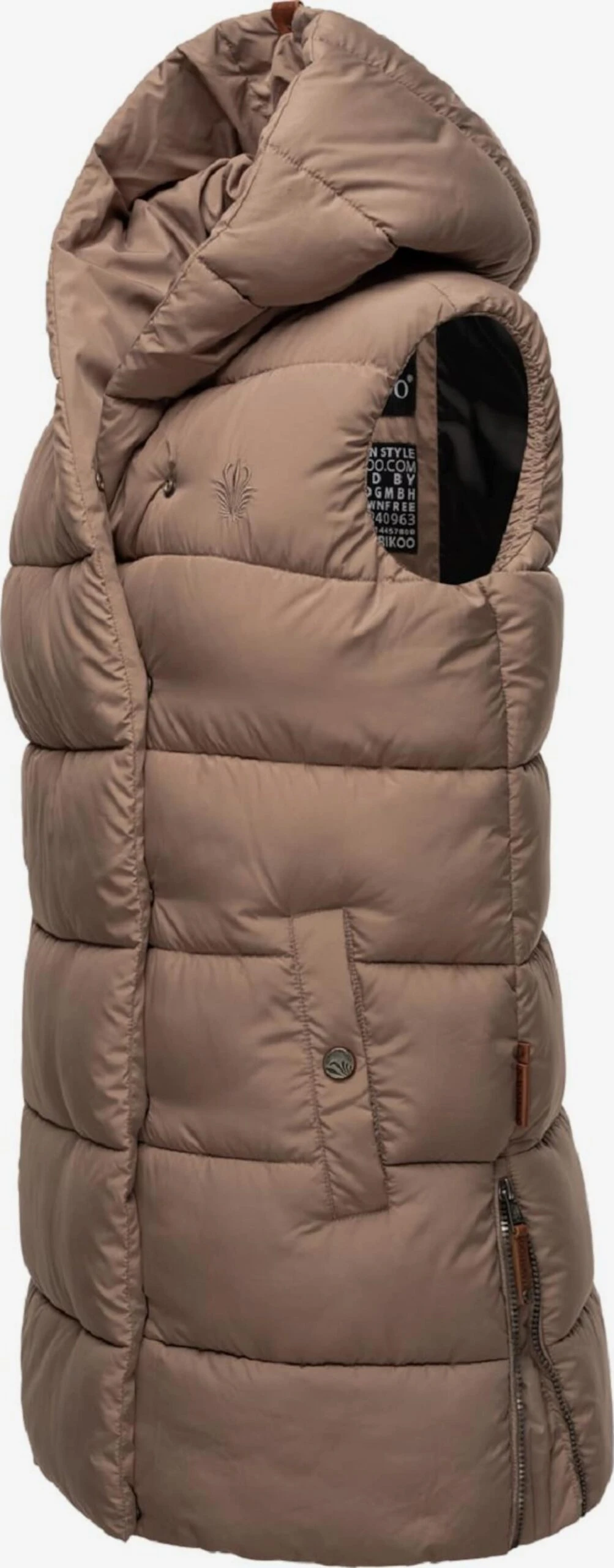 Navahoo Bodywarmers Bodywarmer Madilynaa Dames Taupe 2 Navahoo Bodywarmers Bodywarmer Madilynaa Dames Taupe - Afbeelding 2