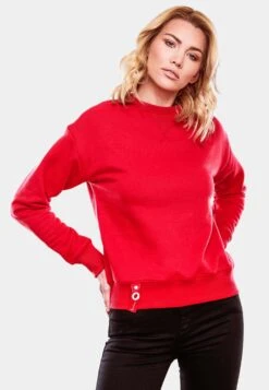 Navahoo Sweatshirts Sweatshirt Dames Rood -Navahoo cad3c7c54c831bd23fdbaae14b7c34de