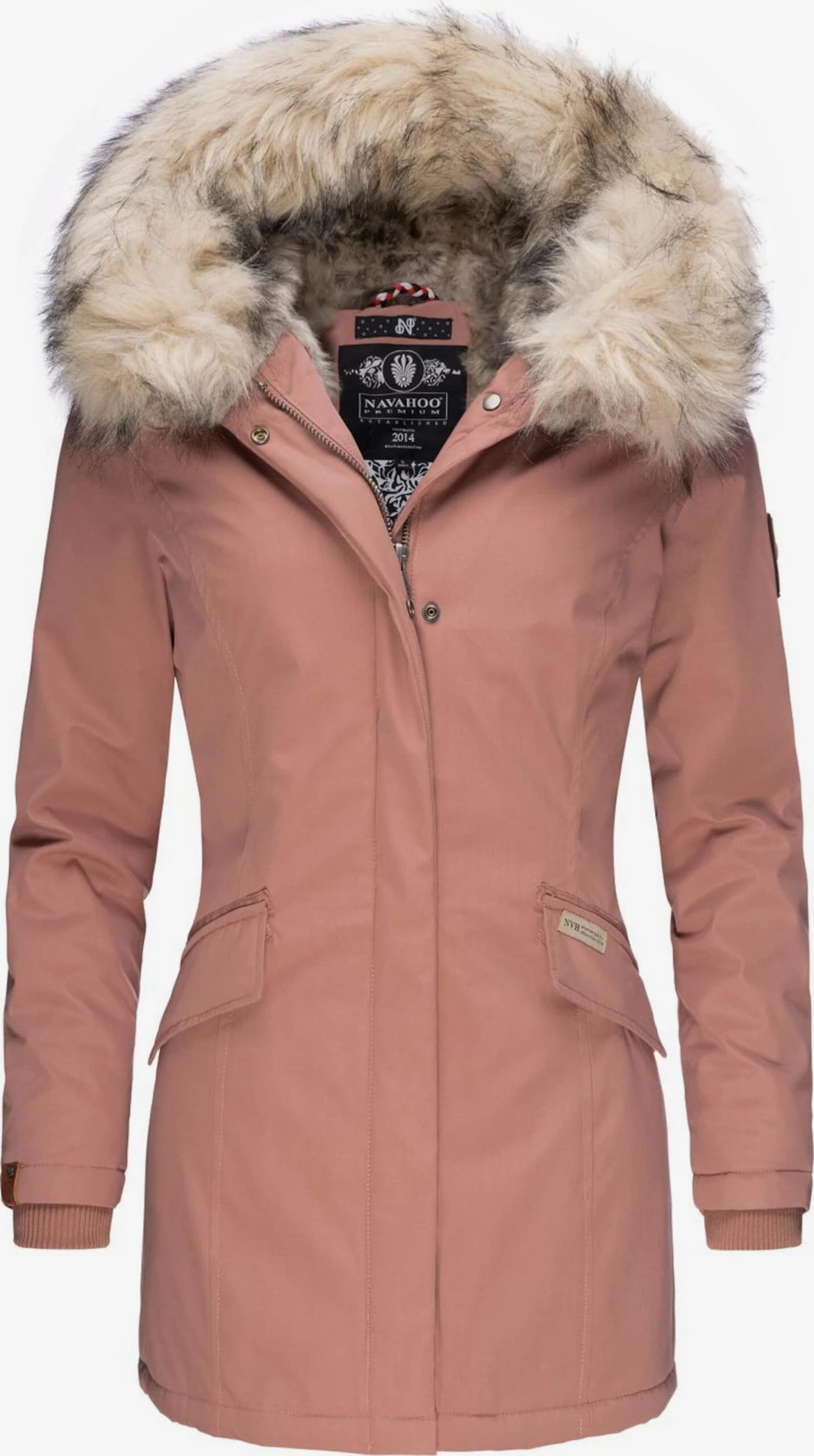 Navahoo Parkas Winterparka Cristal Dames Donkerroze 1 Navahoo Parkas Winterparka Cristal Dames Donkerroze