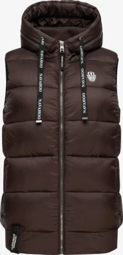 Navahoo Bodywarmers Bodywarmer Kassidy Dames Chocoladebruin -Navahoo cc0255d5c972faa8fcae2dc4008475a5