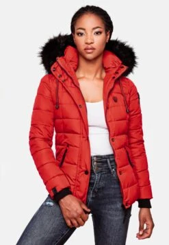 Navahoo Winterjassen Winterjas Zuckerbiene Dames Knalrood -Navahoo d1cd4a2444b034e64af2e3b425953af6