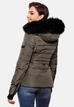 Navahoo Winterjassen Winterjas Adele Dames Taupe -Navahoo d2234fcdaf1e1cf02c862cd7bf3faf43
