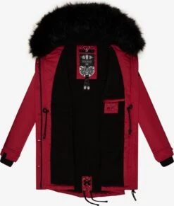 Navahoo Parkas Winterparka Luluna Dames Rood -Navahoo d4130315890f583bfaa4ca9d24d9f32f
