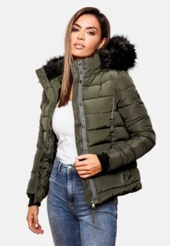 Navahoo Winterjassen Winterjas Miamor Dames Olijfgroen -Navahoo d5fde583d7e268737230d6d461110028