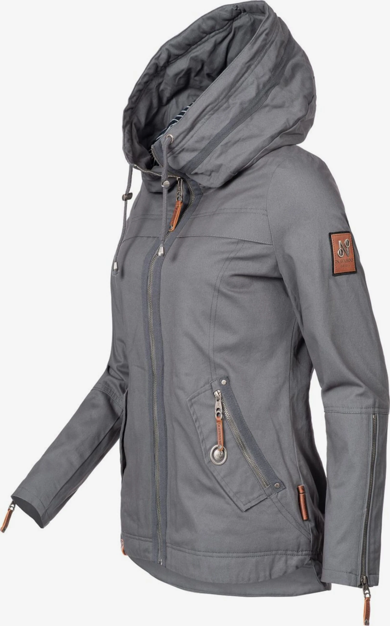 Navahoo Tussenjassen Tussenjas Wekoo Dames Donkergrijs 3 Navahoo Tussenjassen Tussenjas Wekoo Dames Donkergrijs - Afbeelding 3