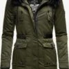 Navahoo Parkas Winterparka Luluna Dames Olijfgroen