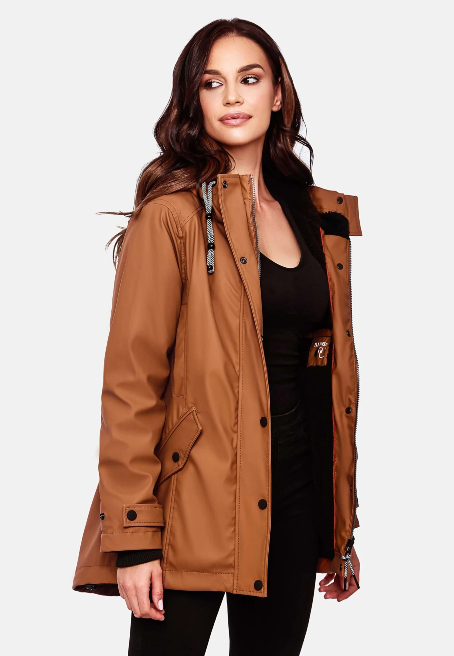 Navahoo Winterjassen Winterjas Lindraa Dames Roestbruin 8 Navahoo Winterjassen Winterjas Lindraa Dames Roestbruin - Afbeelding 8