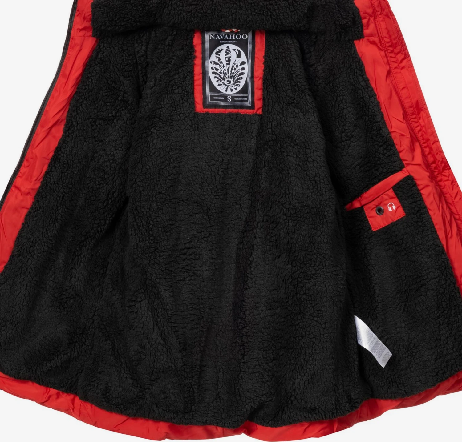 Navahoo Winterjassen Winterjas Adele Dames Rood 9 Navahoo Winterjassen Winterjas Adele Dames Rood - Afbeelding 9