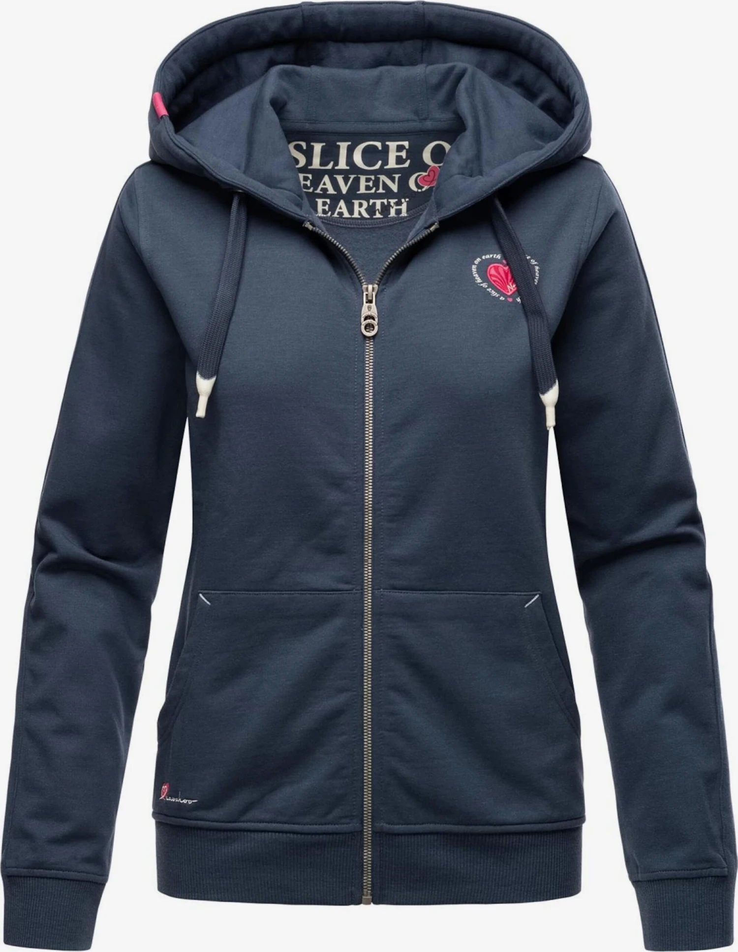 Navahoo Sweatvesten Sweatvest Cremetörtchen Dames Duifblauw 1 Navahoo Sweatvesten Sweatvest Cremetörtchen Dames Duifblauw