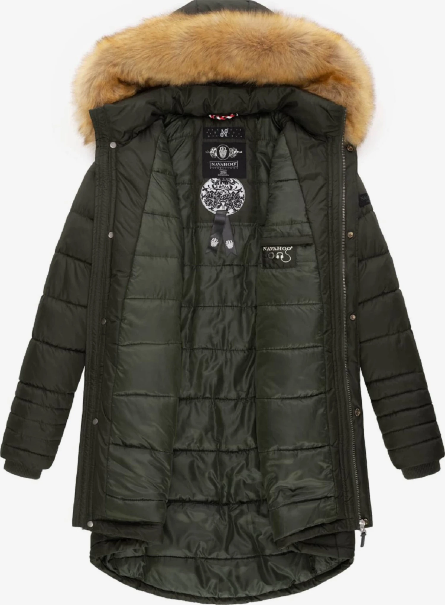 Navahoo Wintermantels Wintermantel Papaya Dames Olijfgroen 5 Navahoo Wintermantels Wintermantel Papaya Dames Olijfgroen - Afbeelding 5