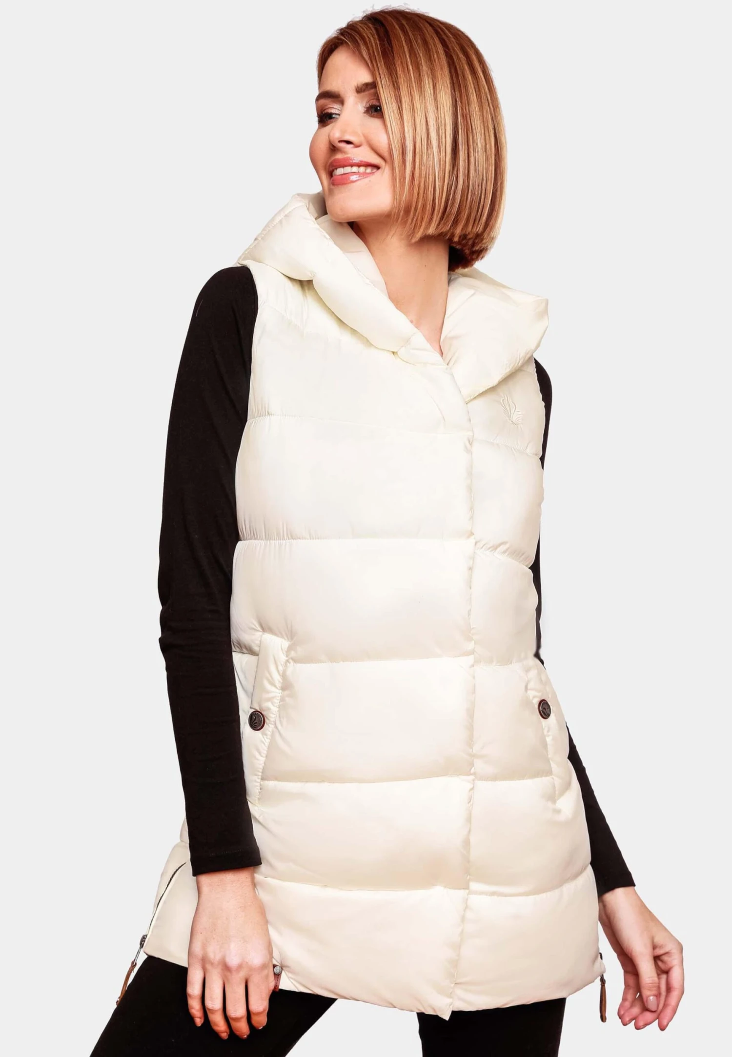 Navahoo Bodywarmers Bodywarmer Madilynaa Dames Offwhite 4 Navahoo Bodywarmers Bodywarmer Madilynaa Dames Offwhite - Afbeelding 4