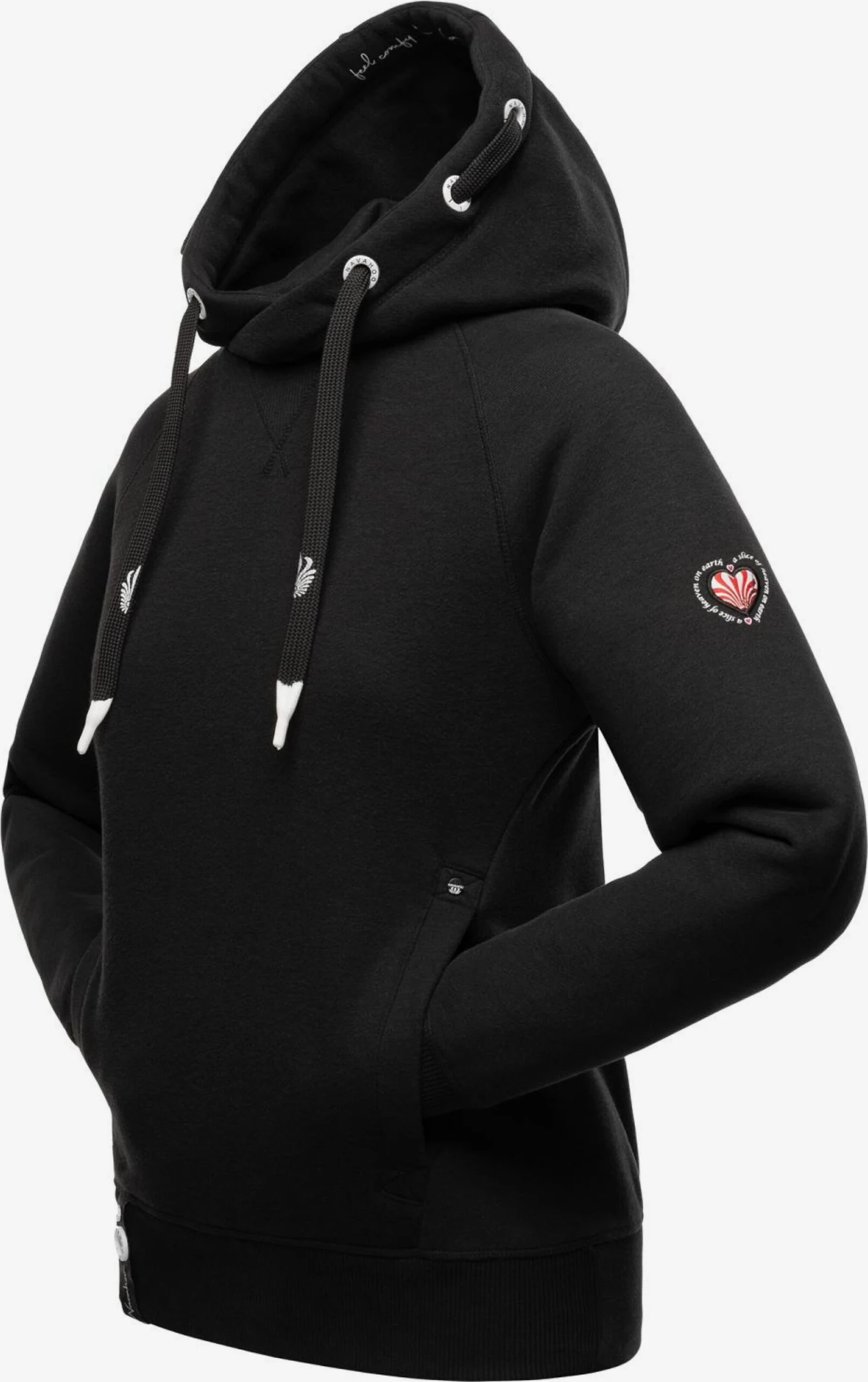 Navahoo Hoodies Sweatshirt Liebesmäuschen Dames Zwart 2 Navahoo Hoodies Sweatshirt Liebesmäuschen Dames Zwart - Afbeelding 2