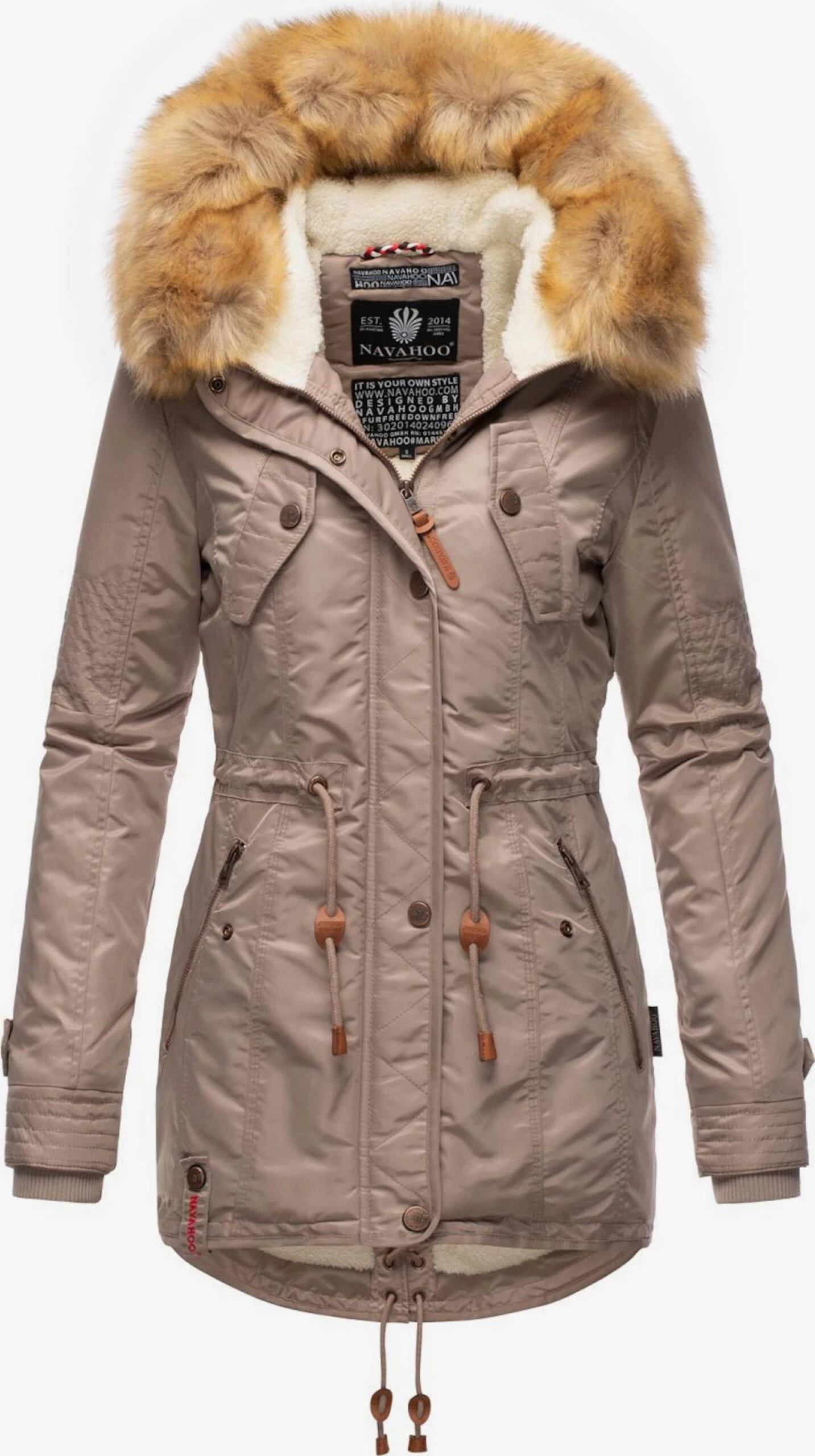 Navahoo Parkas Winterparka La Viva Dames Greige 2 Navahoo Parkas Winterparka La Viva Dames Greige - Afbeelding 2