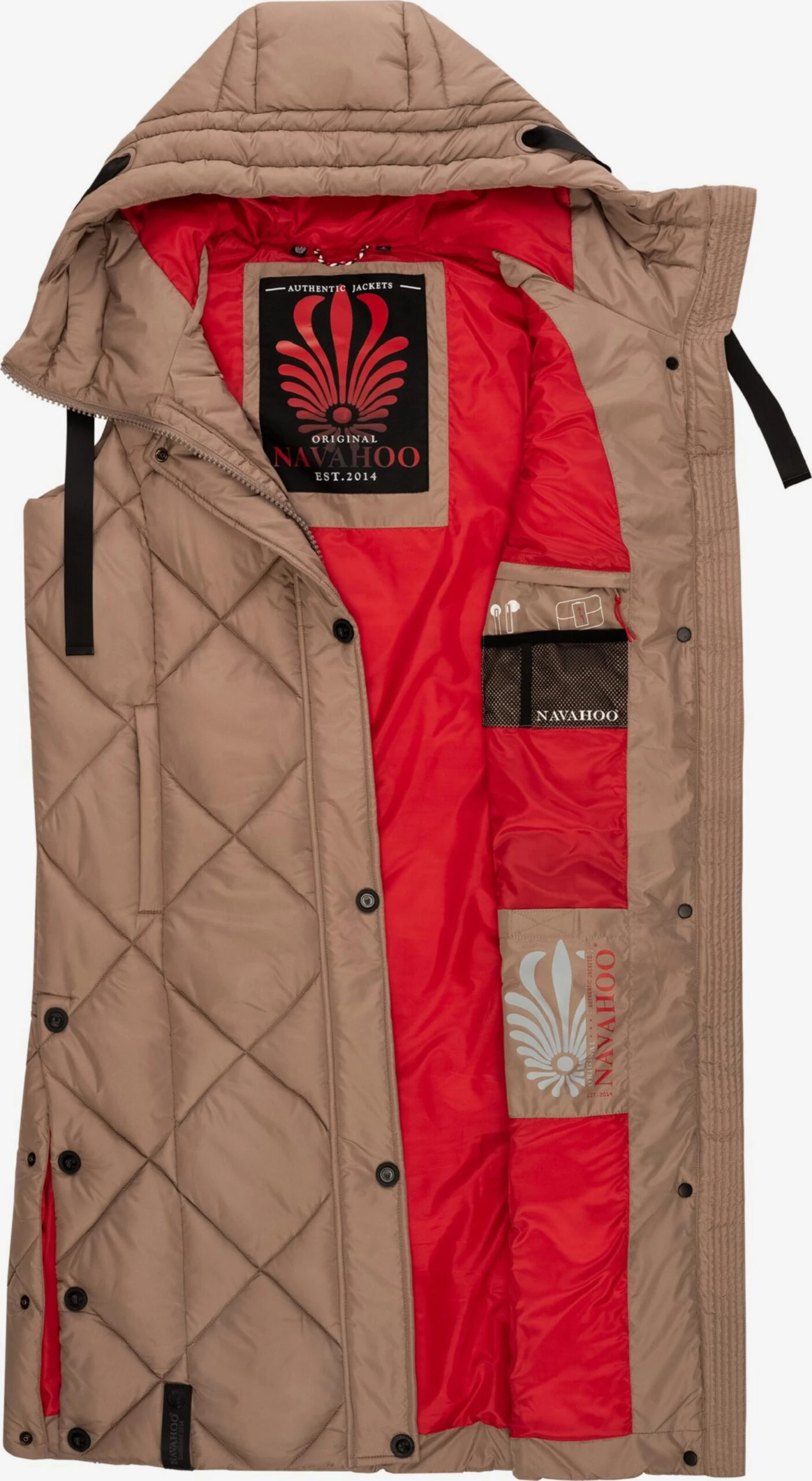 Navahoo Bodywarmers Bodywarmer Schnuckel Dames Lichtbruin 5 Navahoo Bodywarmers Bodywarmer Schnuckel Dames Lichtbruin - Afbeelding 5