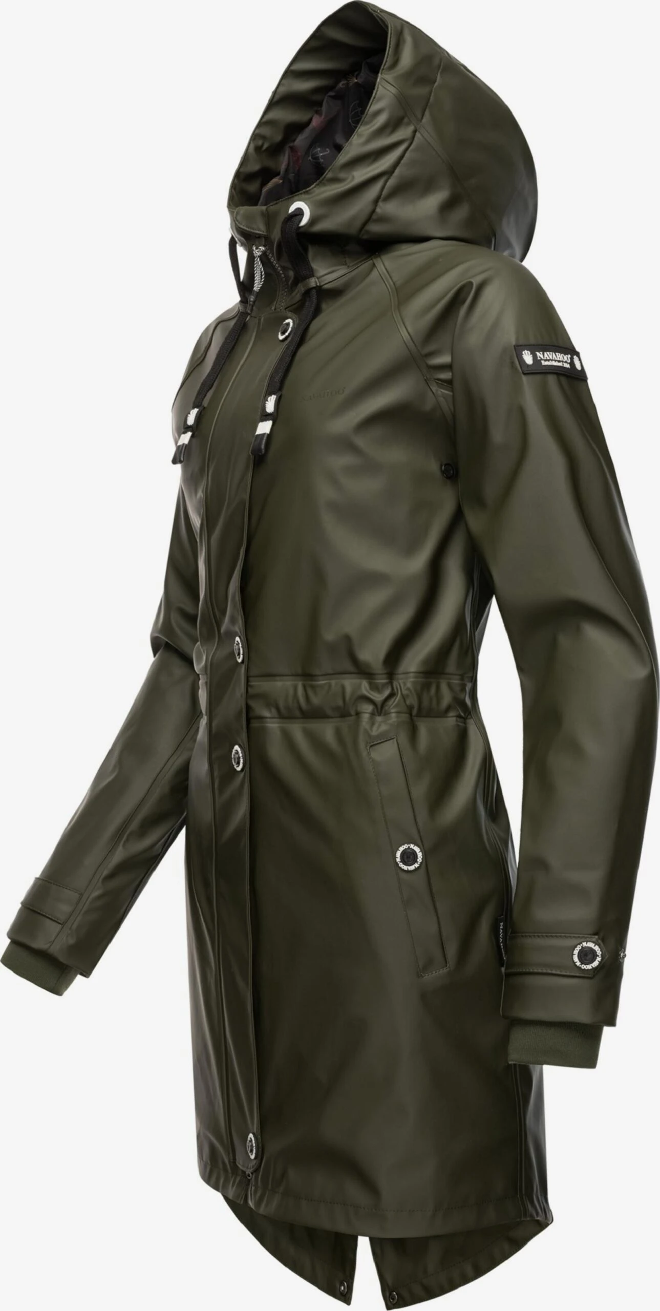 Navahoo Regenmantels Functionele Mantel Rainy Flower Dames Kaki 2 Navahoo Regenmantels Functionele Mantel Rainy Flower Dames Kaki - Afbeelding 2