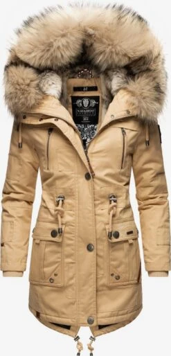 Navahoo Parkas Winterparka Honigfee Dames Lichtbeige
