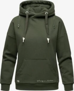 Navahoo Hoodies Sweatshirt Zuckerbärchen Dames Kaki