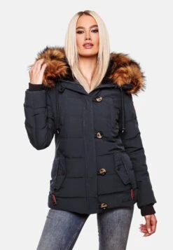 Navahoo Winterjassen Winterjas Zoja Dames Donkerblauw -Navahoo ee18f344990c49ae0e65af15ead092a8
