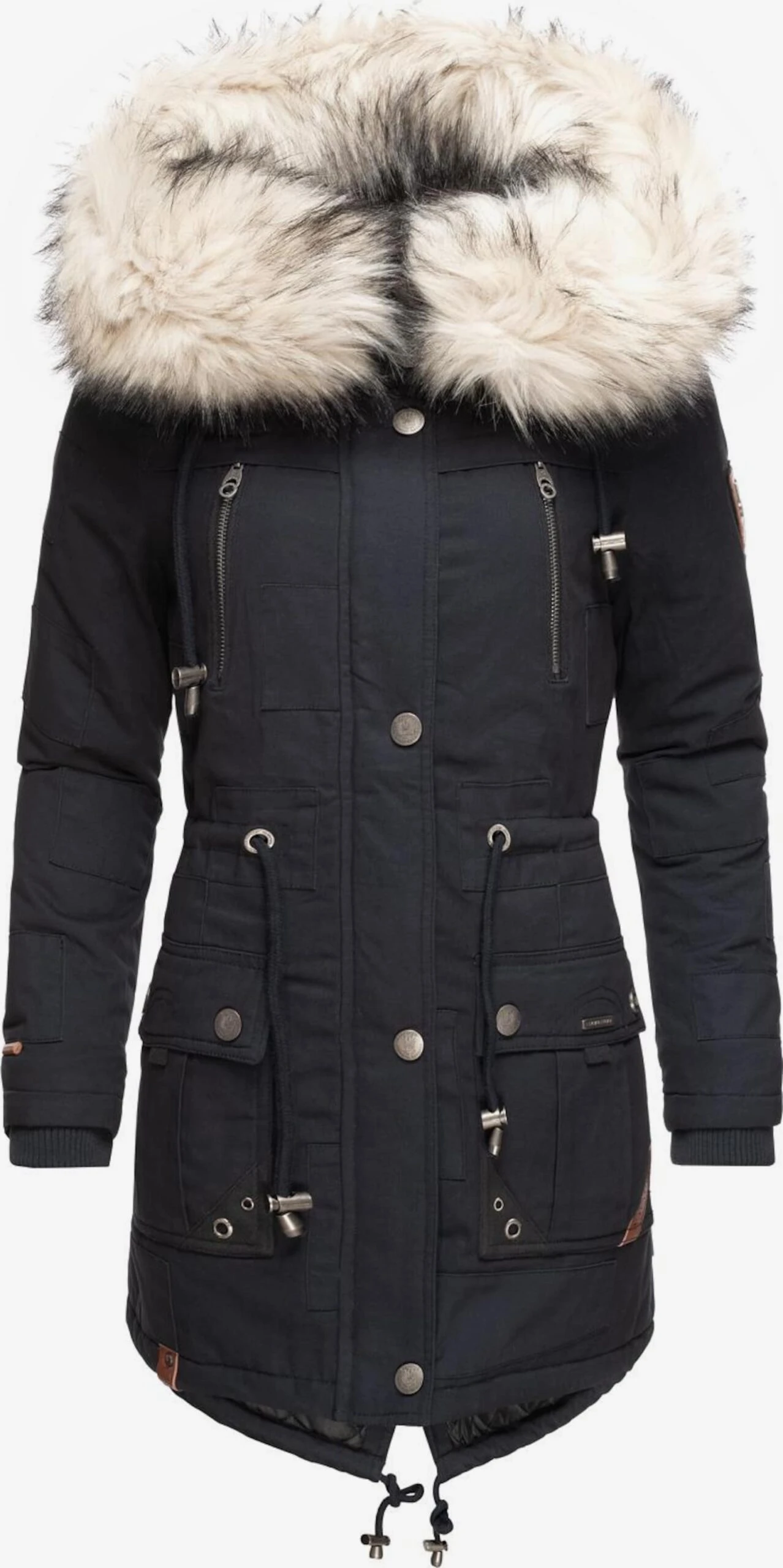 Navahoo Parkas Winterparka Honigfee Dames Nachtblauw 4 Navahoo Parkas Winterparka Honigfee Dames Nachtblauw - Afbeelding 4