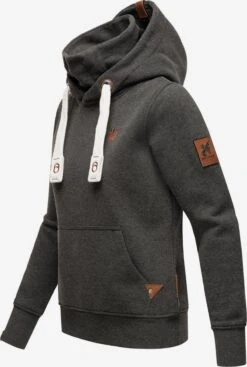 Navahoo Hoodies Sweatshirt Raniaa Dames Donkergrijs -Navahoo f185b2487479b36ea5c46f435656b508