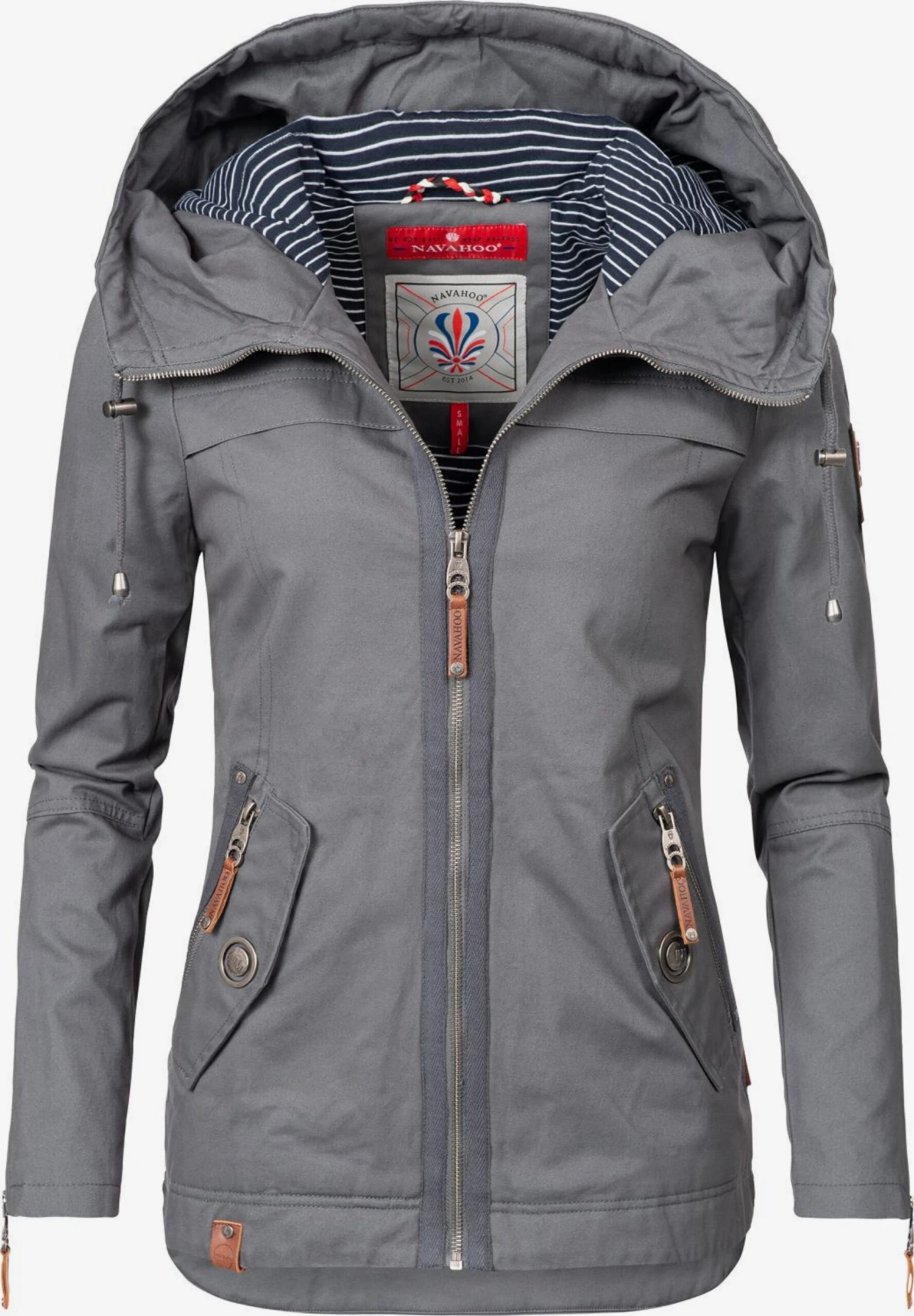 Navahoo Tussenjassen Tussenjas Wekoo Dames Donkergrijs 1 Navahoo Tussenjassen Tussenjas Wekoo Dames Donkergrijs