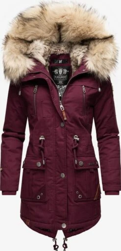 Navahoo Parkas Winterparka Honigfee Dames Bordeaux