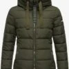 Navahoo Winterjassen Winterjas Amayaa Dames Olijfgroen