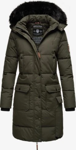 Navahoo Wintermantels Wintermantel Cosimaa Dames Antraciet