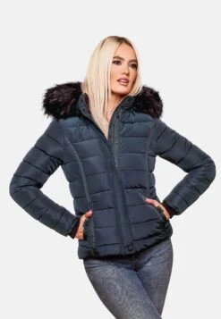 Navahoo Winterjassen Winterjas Miamor Dames Nachtblauw -Navahoo f77aa08b6b8bb5b60ef6b199a36c70d0