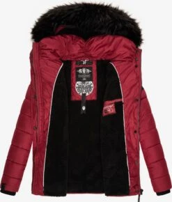 Navahoo Winterjassen Winterjas Zuckerbiene Dames Bordeaux -Navahoo f98547baeb7e798241979efc964c0e57