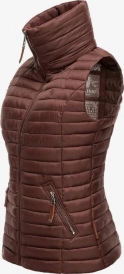 Navahoo Bodywarmers Bodywarmer Shadaa Dames Kastanjebruin -Navahoo faf89f310465f0d2cbbedc02bad2ce30
