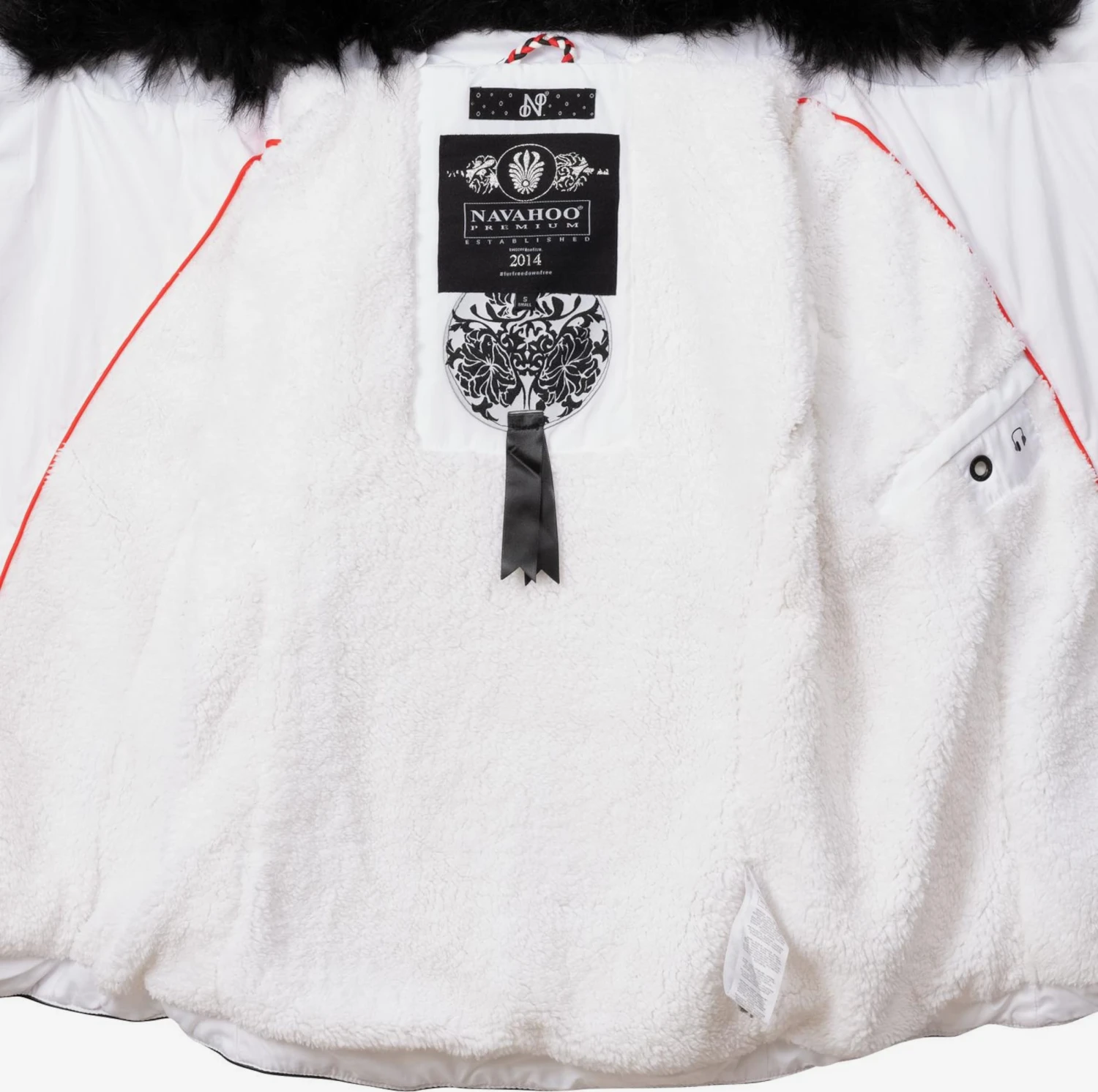 Navahoo Winterjassen Winterjas Yuki 2 Dames Wit 5 Navahoo Winterjassen Winterjas Yuki 2 Dames Wit - Afbeelding 5